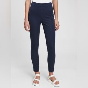 Gap Navy Blue Side-Zip High-Rise Stretch Leggings